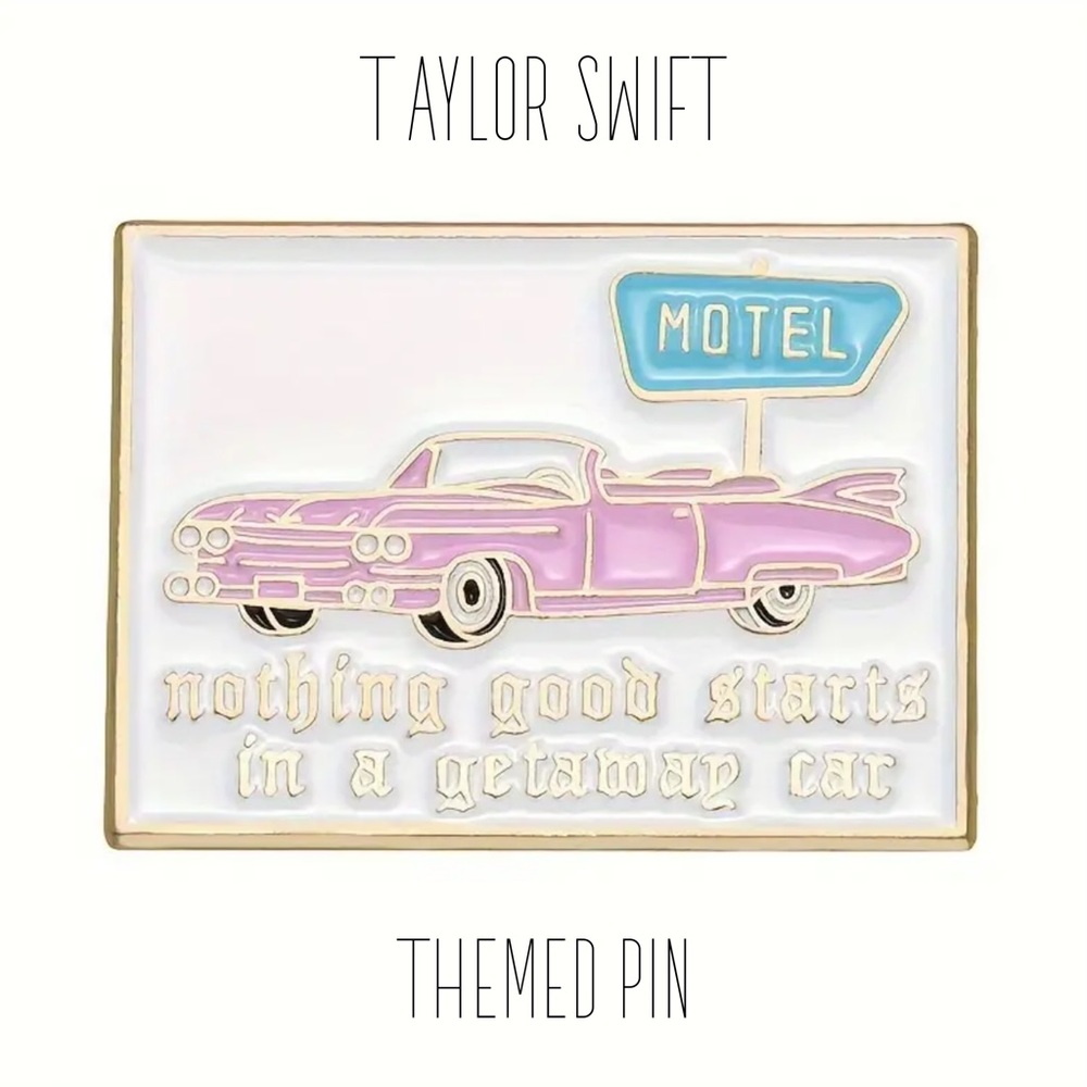 Taylor Swift Themed Getawar Car Enamel Pin—Fan Favorite Song from Reputation NEW